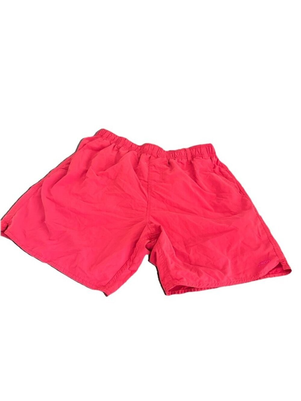 Aftco Shorts Mens Size Large Red Nylon Swim Trunks Mesh Lined